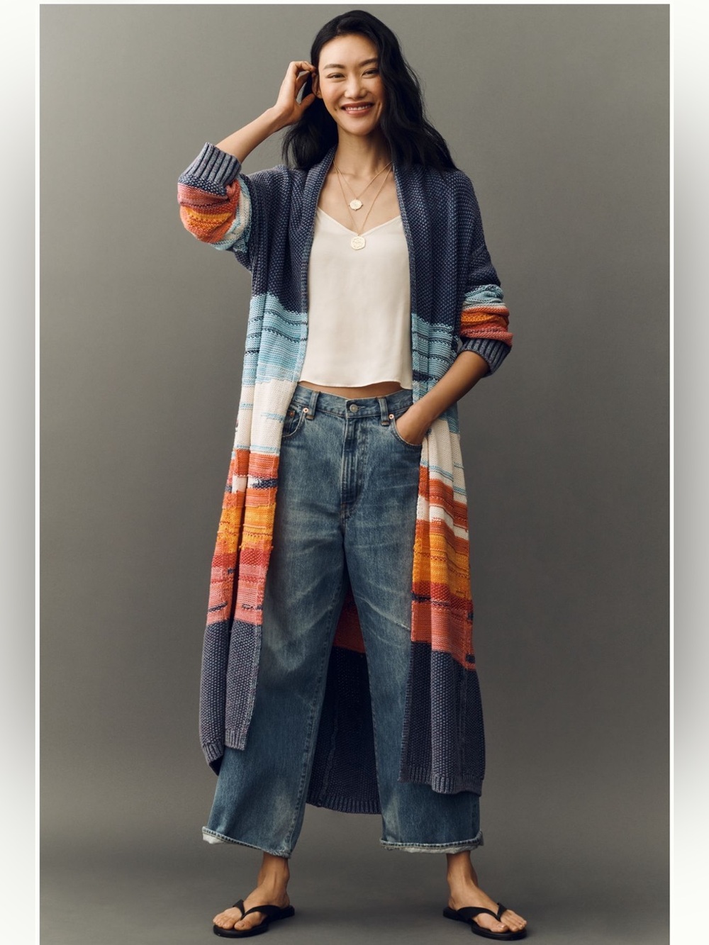 NWT Pilcro Duster Cardigan S/M - Picture 2 of 4